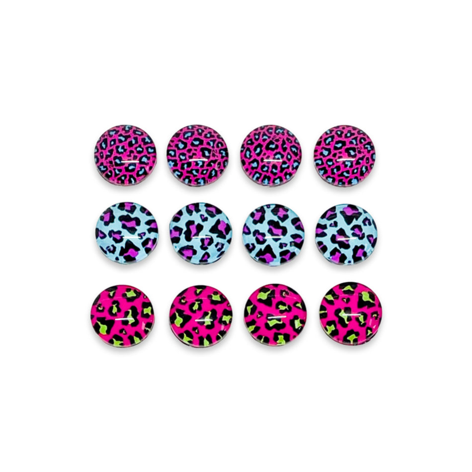 Earrings - Neon Animal Print