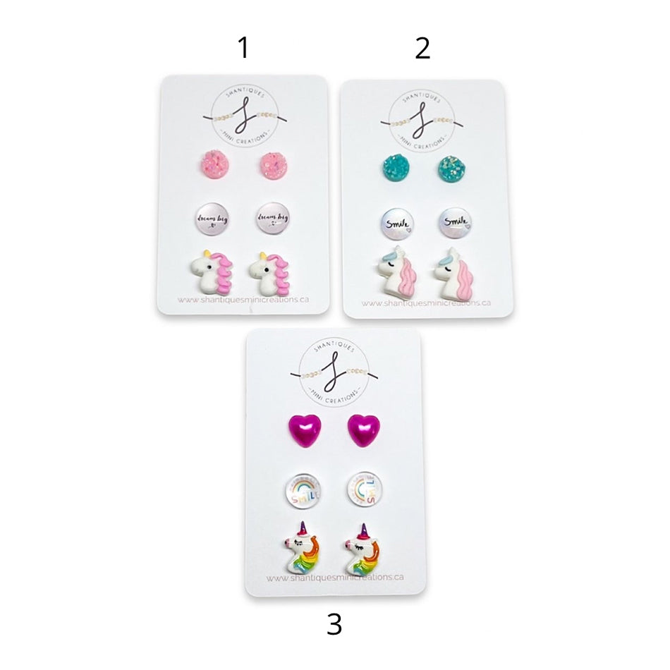 Unicorns - Trio Earrings