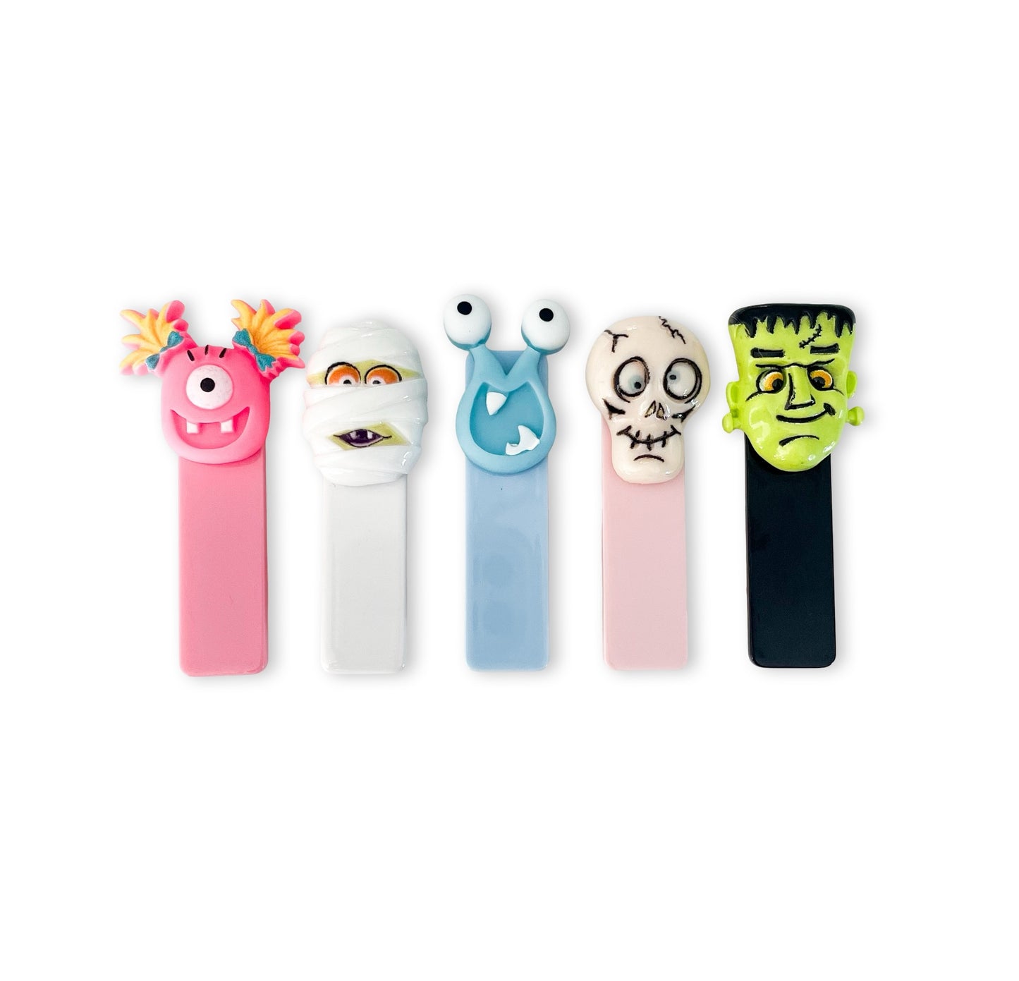 Alligator Bar Clips - Halloween Monsters