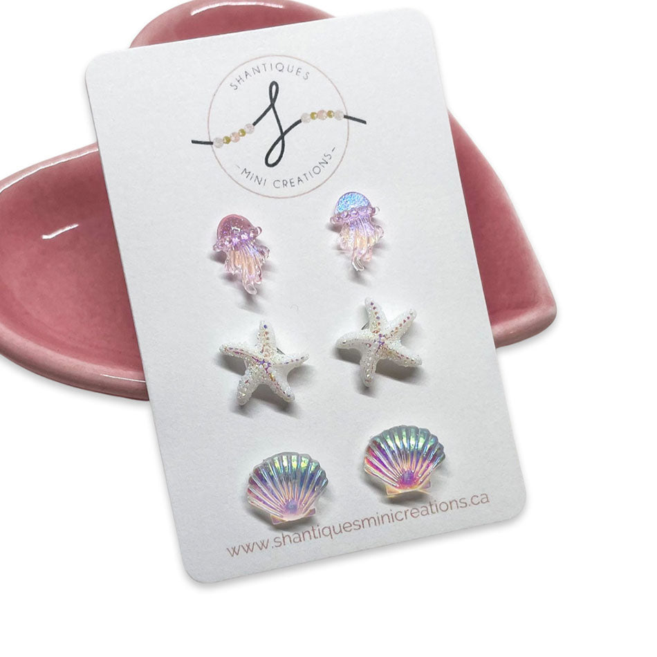 Seashell - Trio Earrings