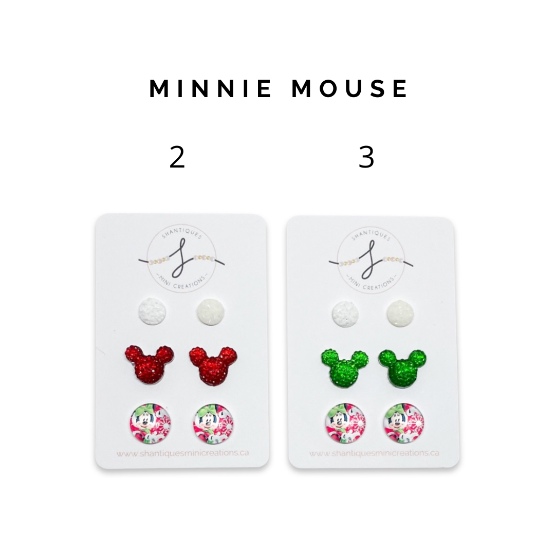 Holiday Mouse - Trio Earrings