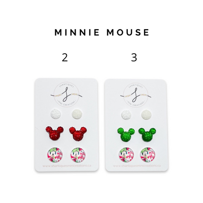 Holiday Mouse - Trio Earrings