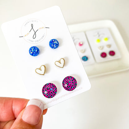 Neon Fun - Trio Earrings