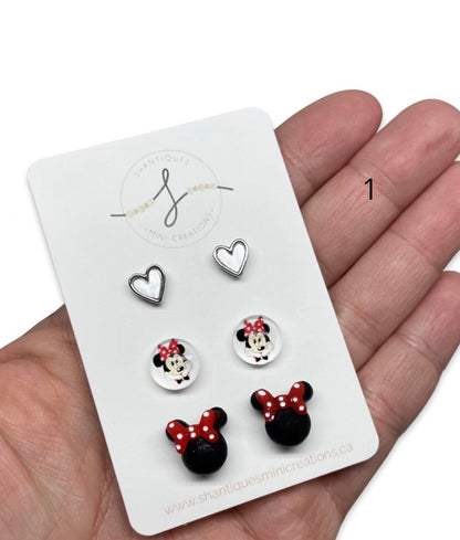 Mouse - Trio Earrings