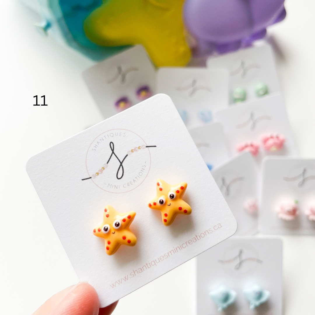 Underwater Creatures - Earrings