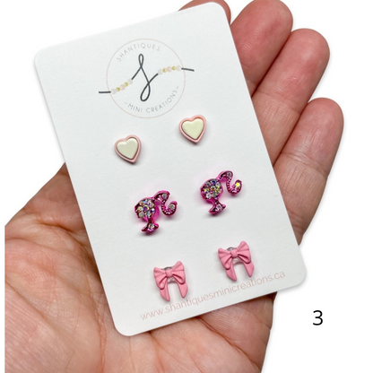 Dream Pink - Trio Earrings