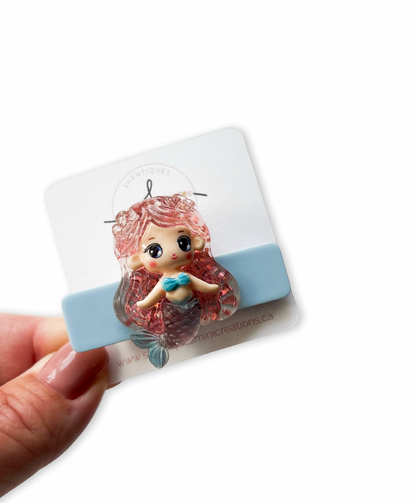 Alligator Bar Clips - Glitter Mermaid