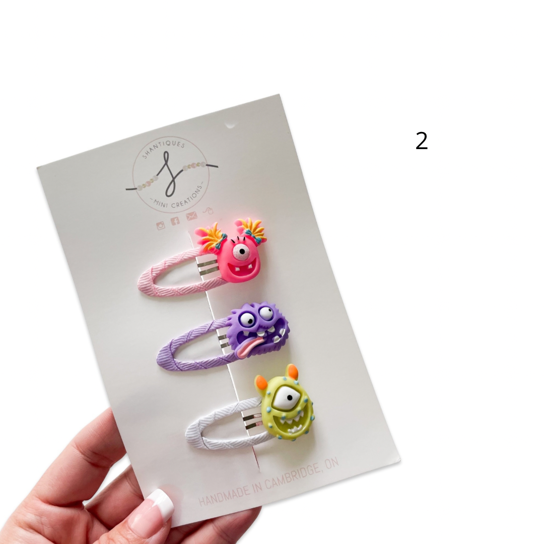Trio Snap Clip Sets - Halloween