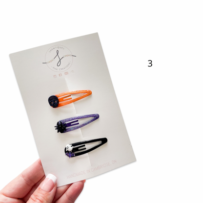 Trio Snap Clip Sets - Halloween