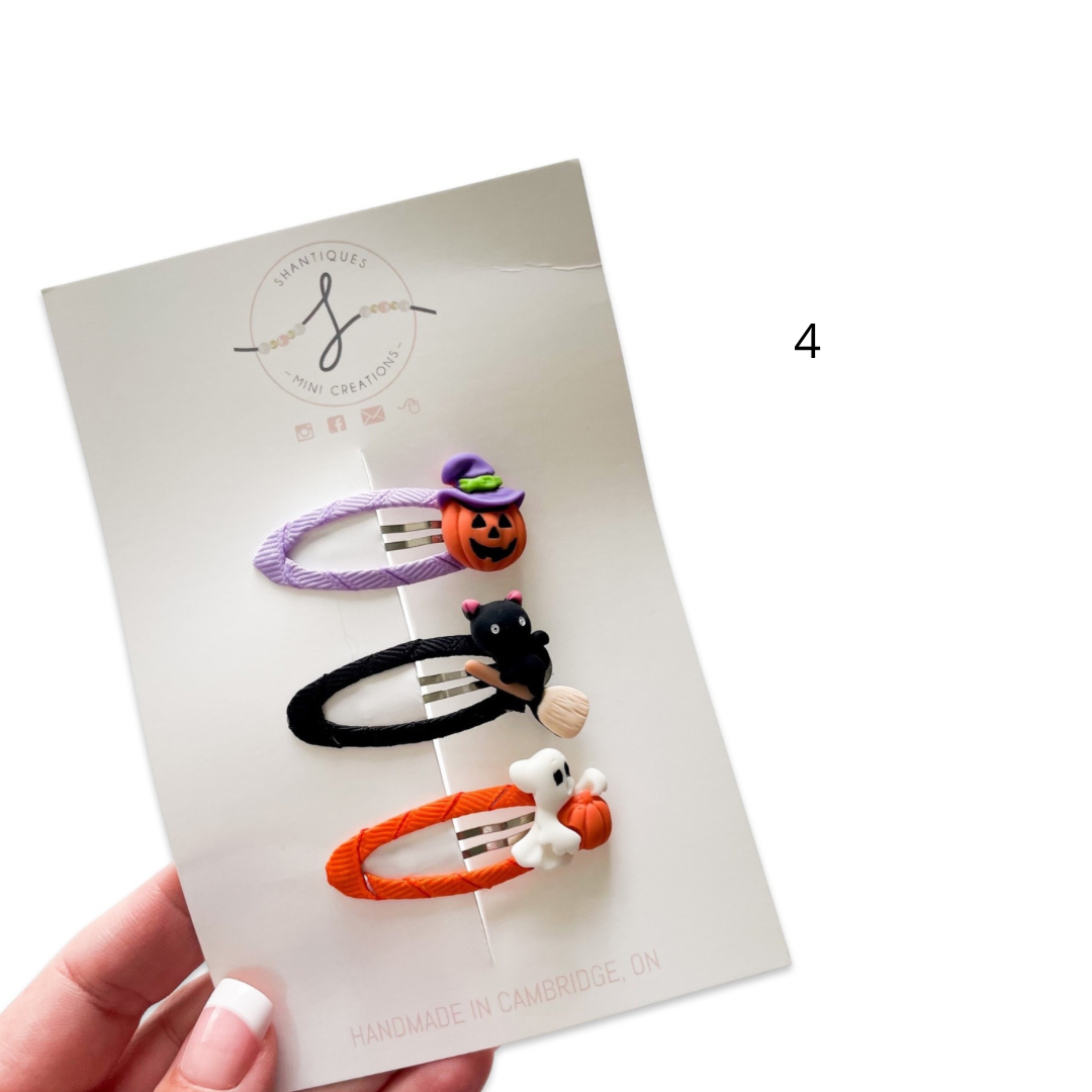 Trio Snap Clip Sets - Halloween