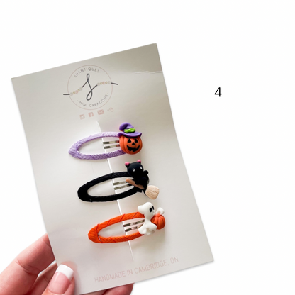 Trio Snap Clip Sets - Halloween