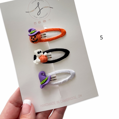 Trio Snap Clip Sets - Halloween