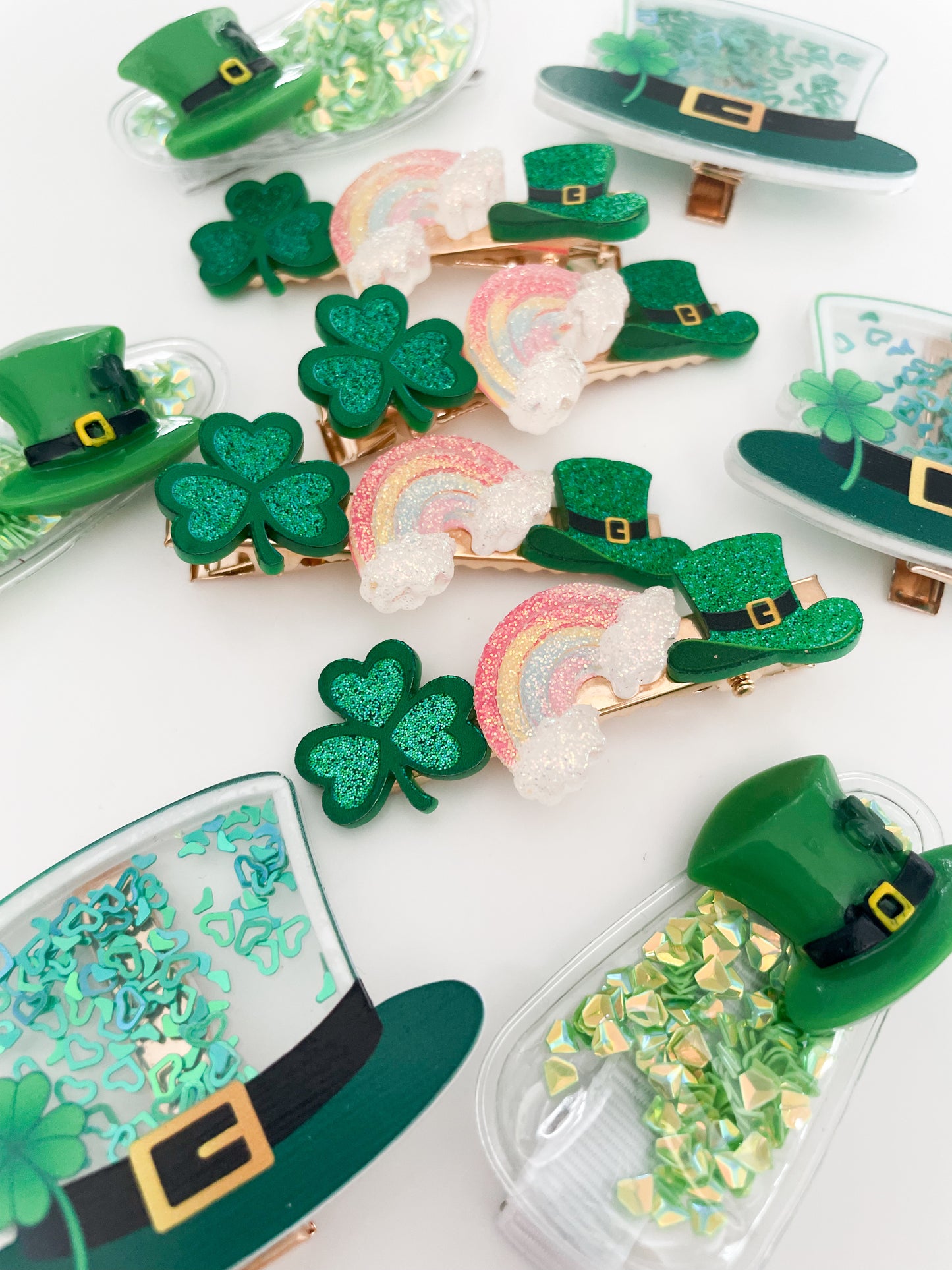 St Paddy's Day - Alligator Bar Clips