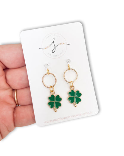 Premium Shamrock - Dangle Earrings