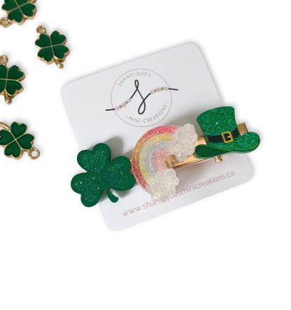 St Paddy's Day - Alligator Bar Clips