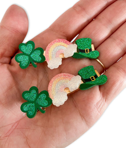 St Paddy's Day - Alligator Bar Clips