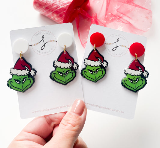 Grinch - Dangle Earrings