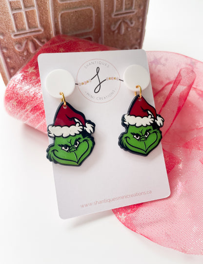 Grinch - Dangle Earrings