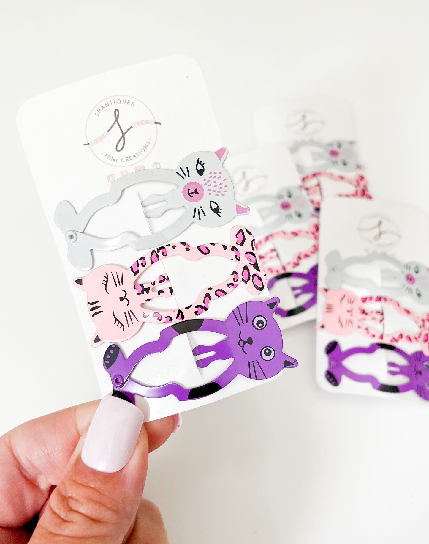 Kitty - Trio Snap Clip Sets