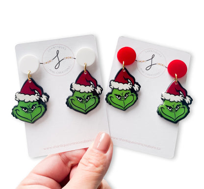 Grinch - Dangle Earrings