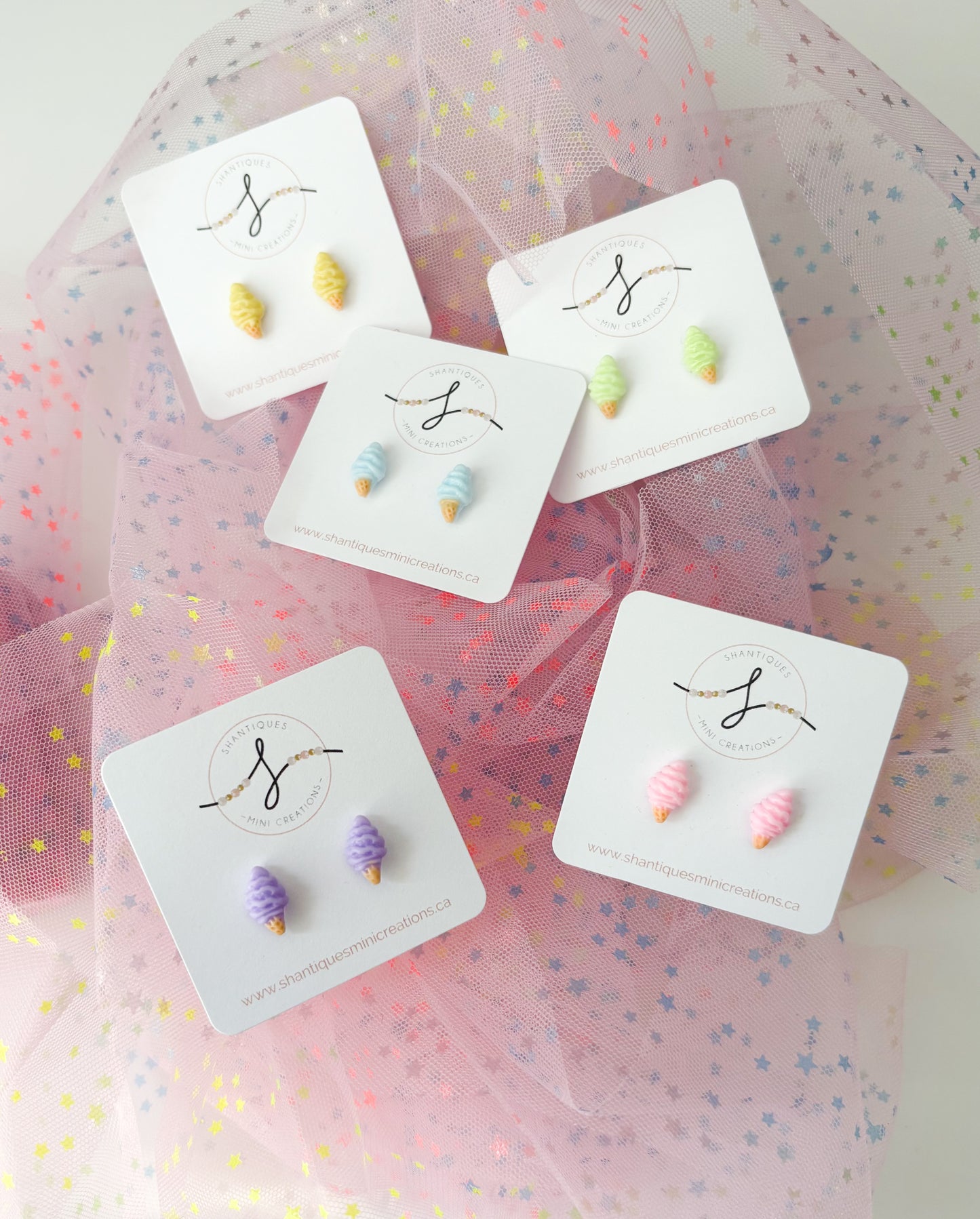 Earrings - Ice Cream Cones