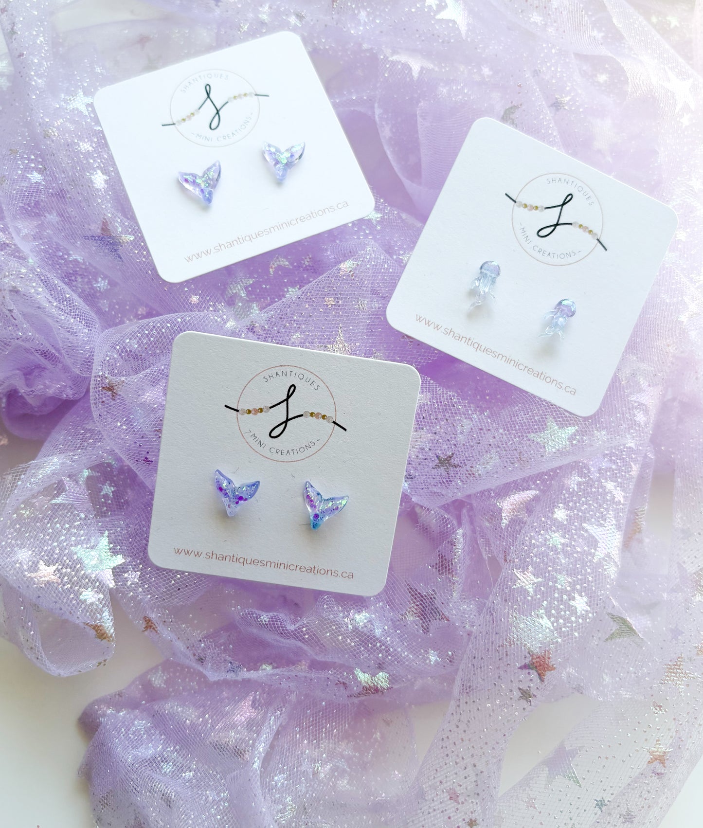 Earrings - Translucent Under the Sea
