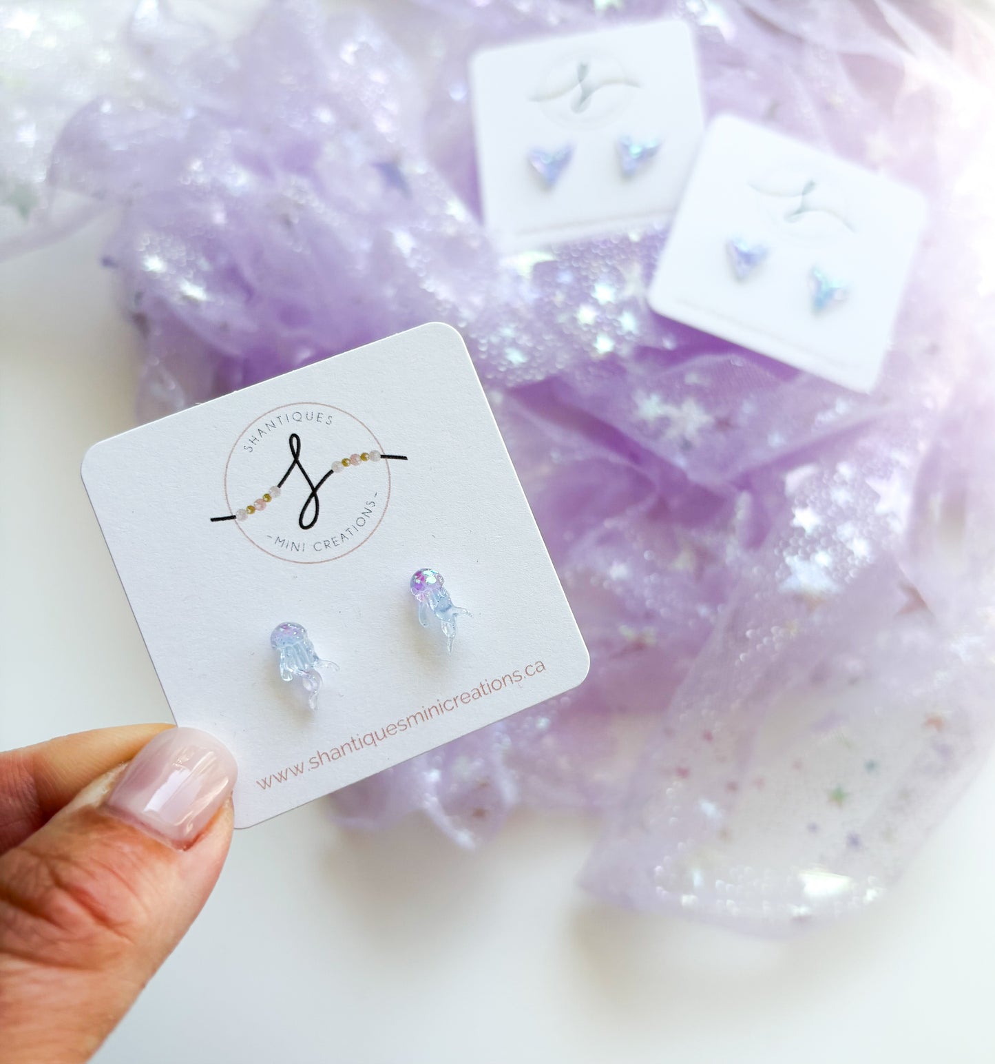 Earrings - Translucent Under the Sea