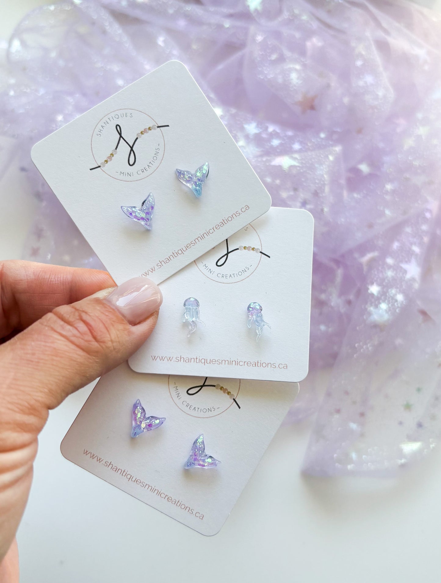 Earrings - Translucent Under the Sea