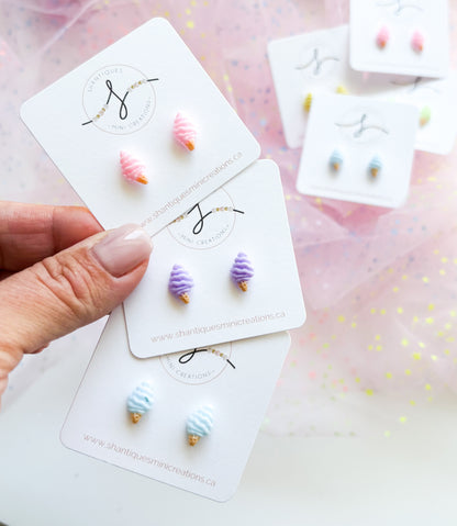 Earrings - Ice Cream Cones