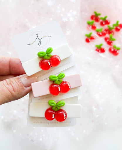 Alligator Bar Clips - Summer Cherries