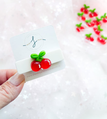 Alligator Bar Clips - Summer Cherries