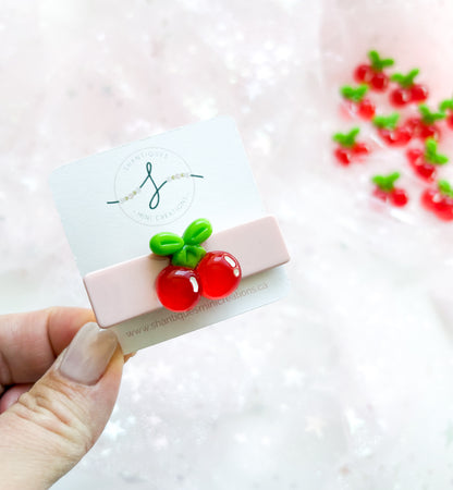 Alligator Bar Clips - Summer Cherries