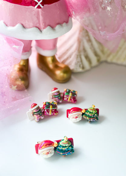 Alligator Bar Clips - Vintage Christmas