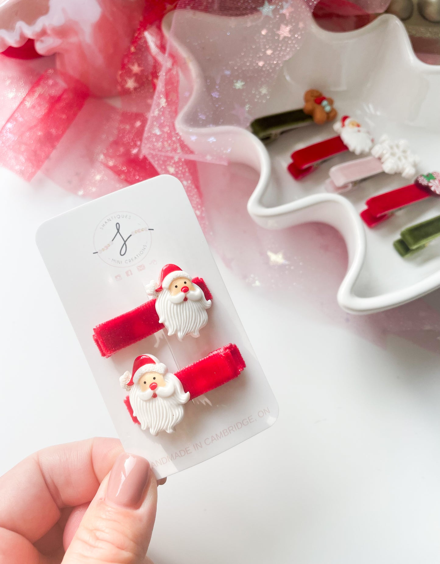 Velvet Christmas - Mini Alligator Clip Sets