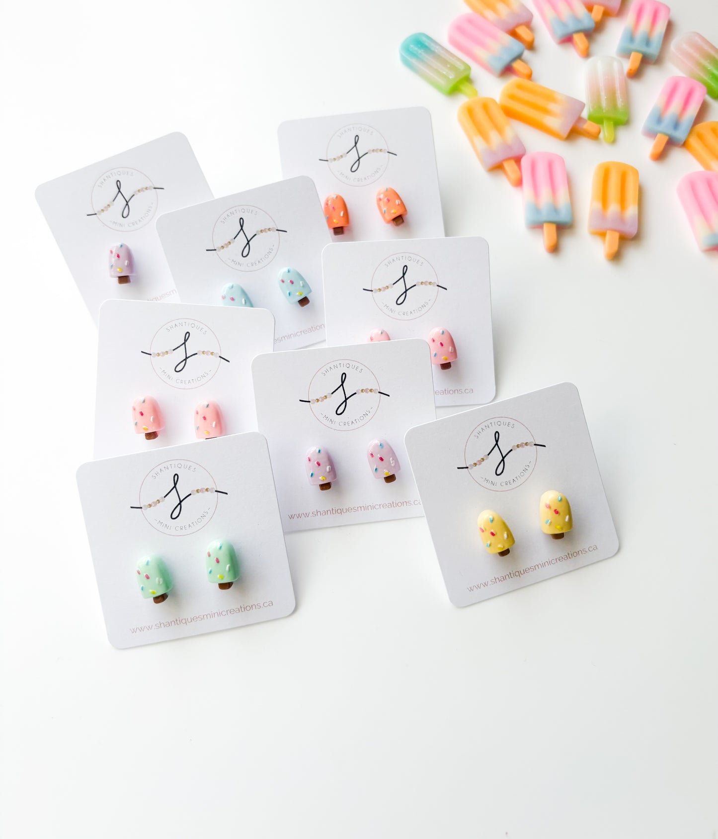 Earrings - Sprinkle Popsicles