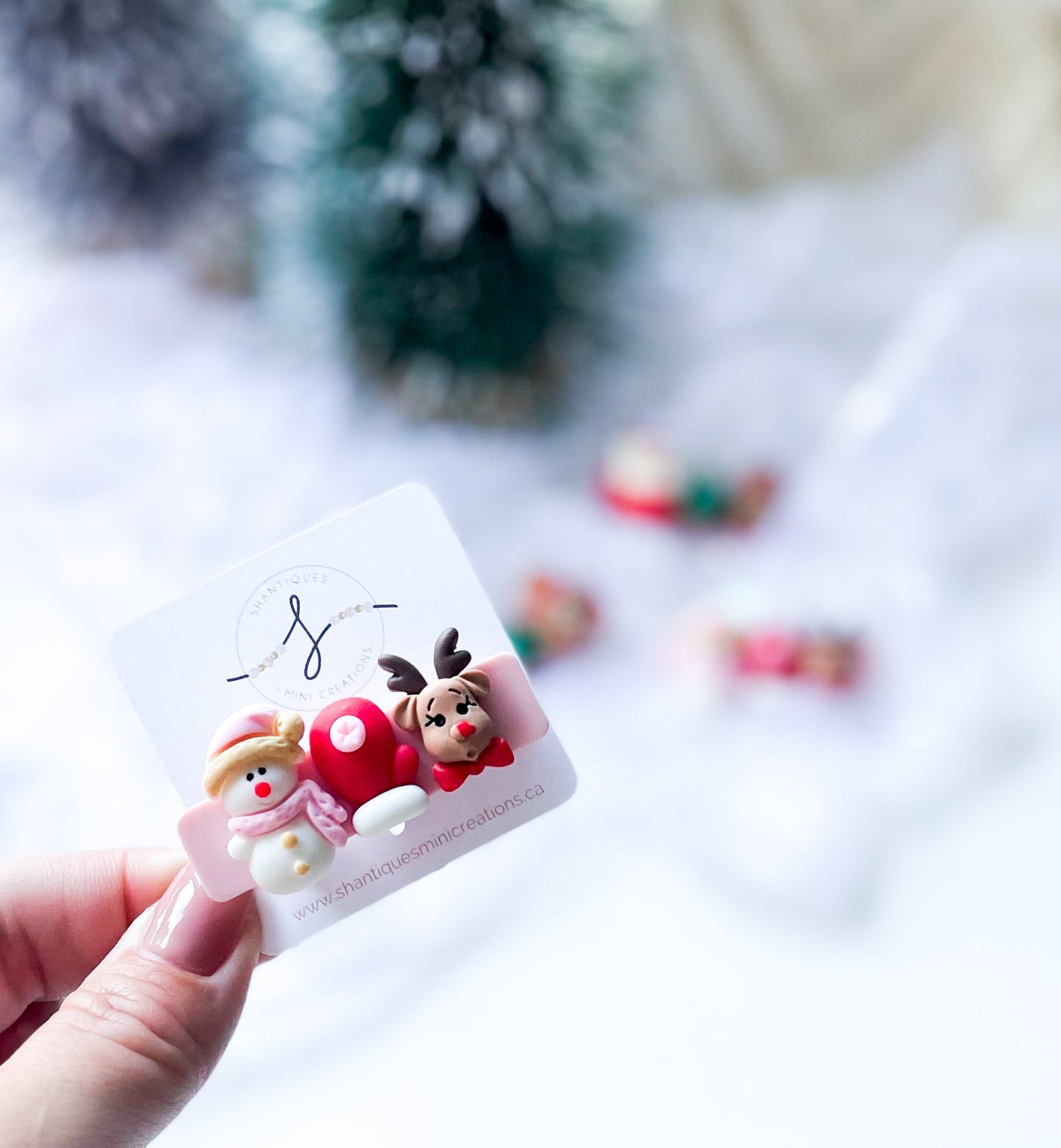 Alligator Bar Clips - Classic Christmas