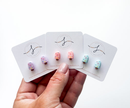 Earrings - Sprinkle Popsicles