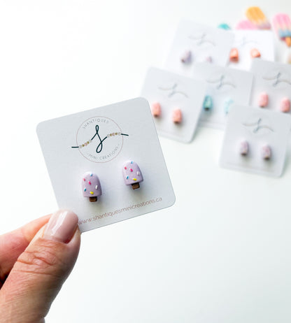 Earrings - Sprinkle Popsicles