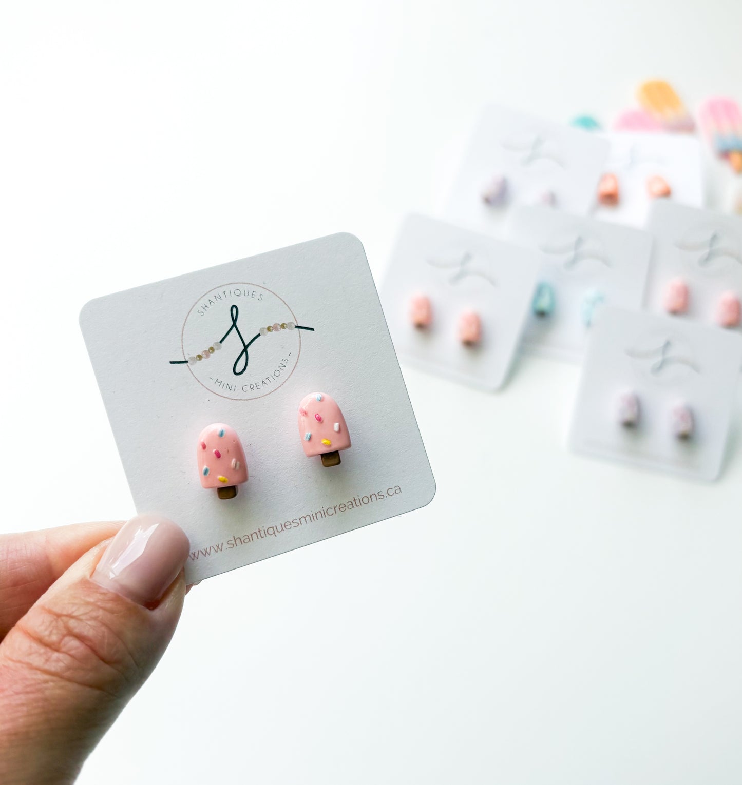 Earrings - Sprinkle Popsicles