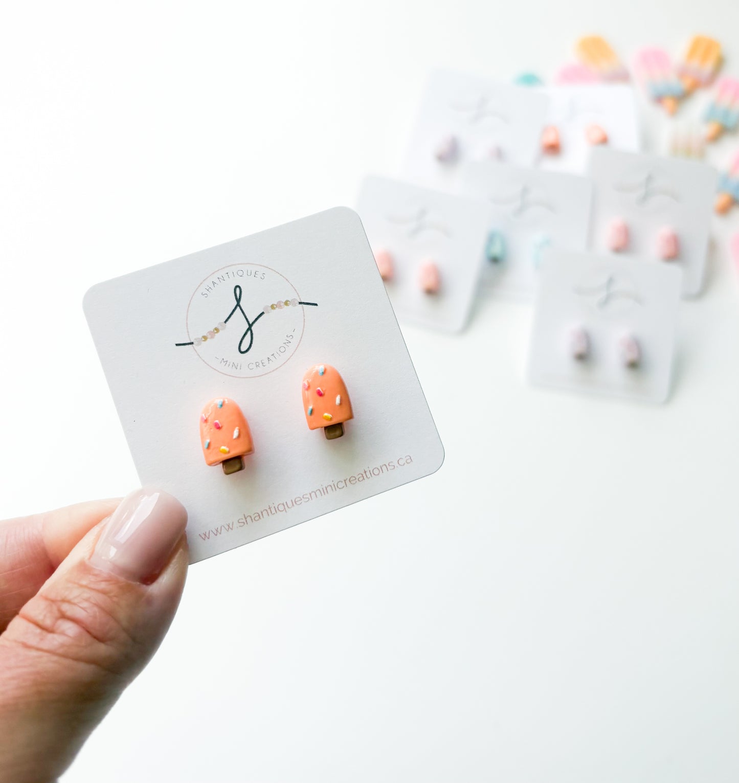 Earrings - Sprinkle Popsicles