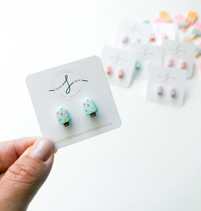 Earrings - Sprinkle Popsicles