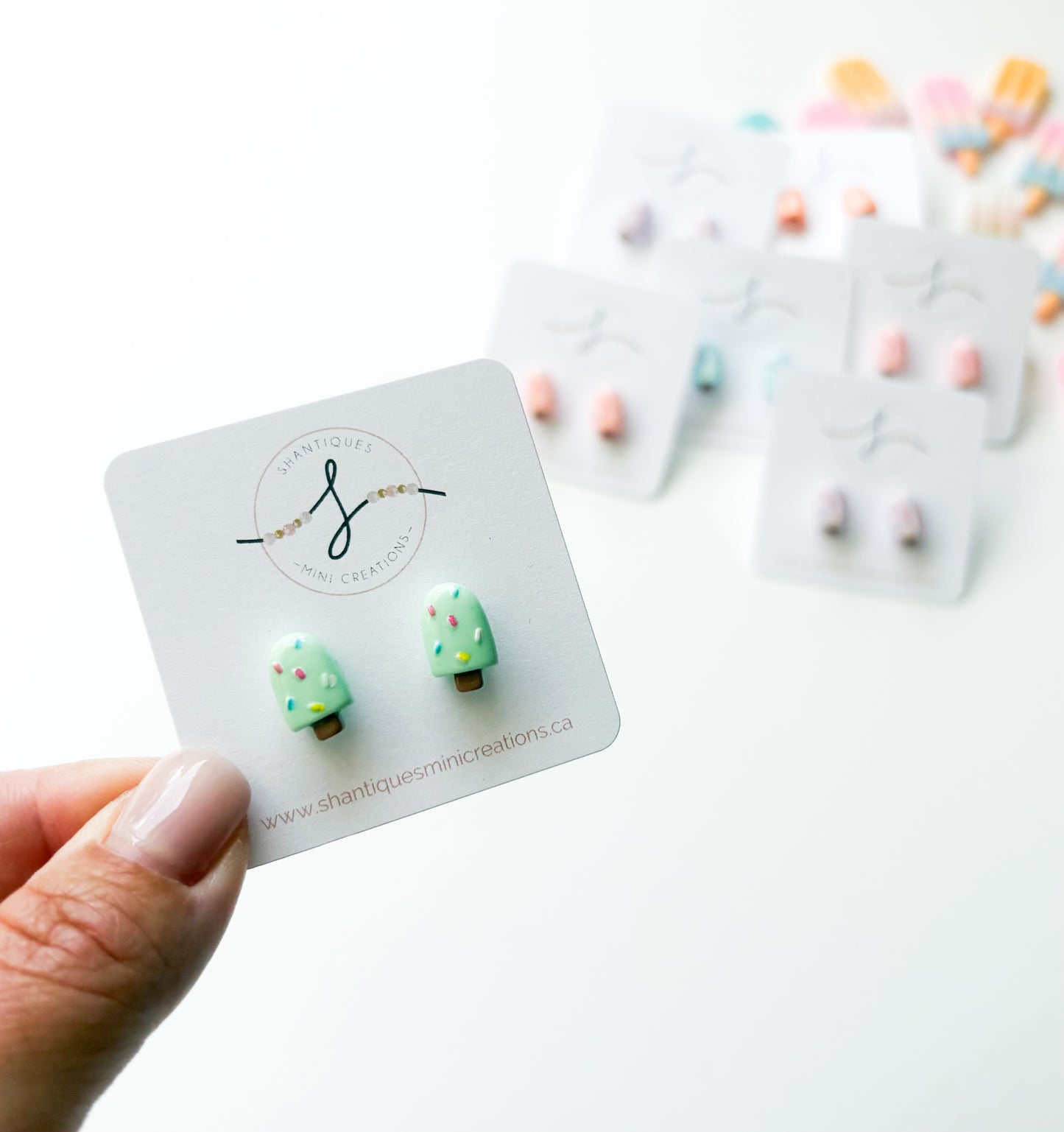 Earrings - Sprinkle Popsicles