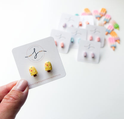 Earrings - Sprinkle Popsicles