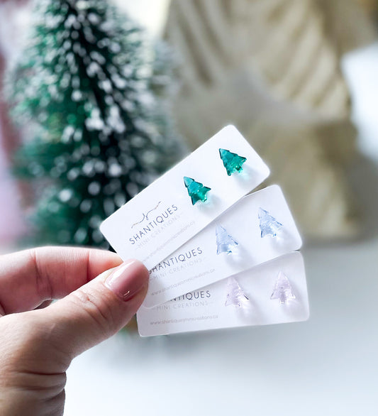 Earrings - Translucent Trees