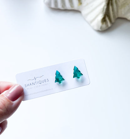 Earrings - Translucent Trees
