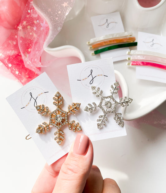 Snowflake - Hair Clips