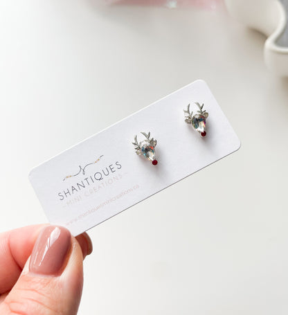 Diamond Reindeers - Earrings