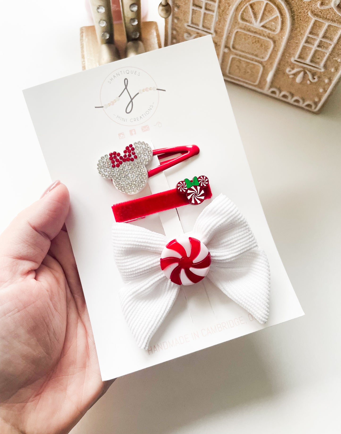 Christmas - Trio Bow / Hair Clip Sets