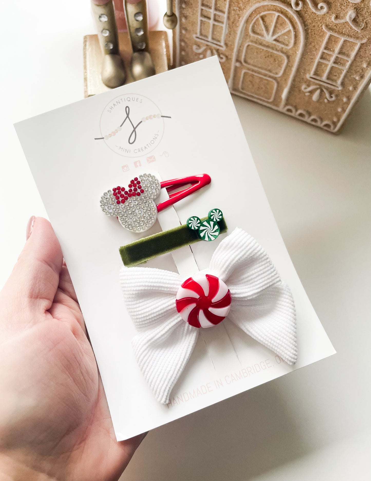 Christmas - Trio Bow / Hair Clip Sets