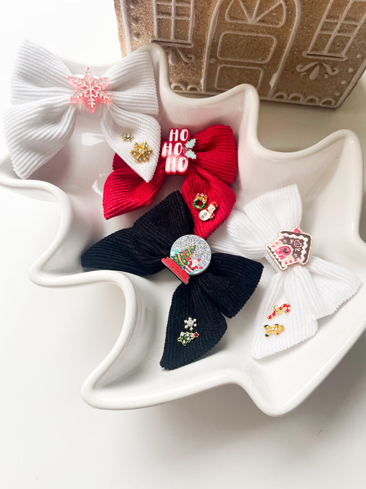 Holiday Bows - Non Slip Clips